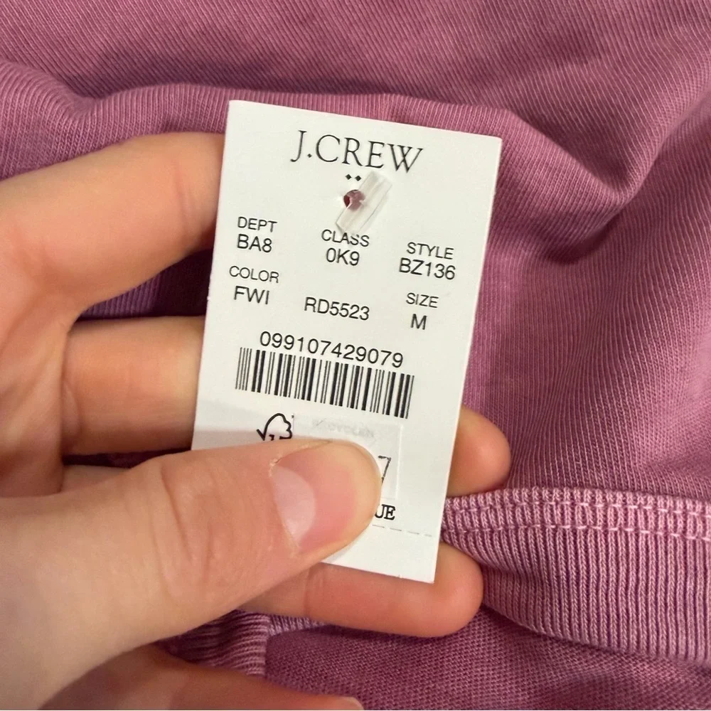 J crew faded wine Garment-dyed tee
